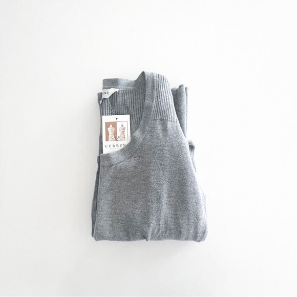 Current Fashion Collection Cardigan Fine Knit Button Up Grey Women's S NWT - Picture 10 of 10